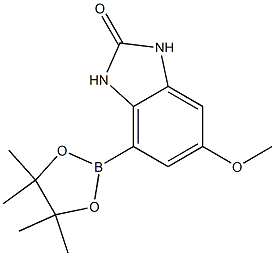 6-Methoxy-4-(4,4,5,5-tetramethyl-[1,3,2]dioxaborolan-2-yl)-1,3-dihydro-benzoimidazol-2-one Structure