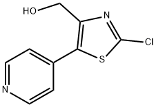 (2-chloro-5-(pyridin-4-yl)thiazol-4-yl)methanol Structure