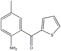 (2-amino-5-methylphenyl)(thiophen-2-yl)methanone Structure