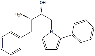 (2R,3S)-3-amino-4-phenyl-1-(2-phenyl-1H-pyrrol-1-yl)butan-2-ol Structure