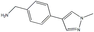 (4-(1-methyl-1H-pyrazol-4-yl)phenyl)methanamine Struktur