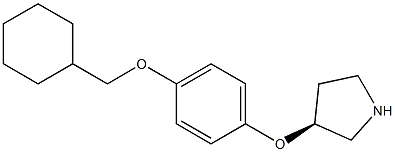 (S)-3-(4-(cyclohexylmethoxy)phenoxy)pyrrolidine Struktur