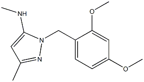 1-(2,4-dimethoxybenzyl)-N,3-dimethyl-1H-pyrazol-5-amine Structure