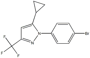 1-(4-bromophenyl)-5-cyclopropyl-3-(trifluoromethyl)-1H-pyrazole Structure