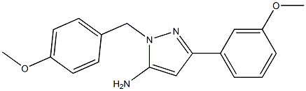 1-(4-methoxybenzyl)-3-(3-methoxyphenyl)-1H-pyrazol-5-amine Structure