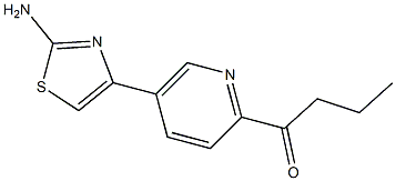 1-(5-(2-aminothiazol-4-yl)pyridin-2-yl)butan-1-one Structure