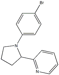 2-(1-(4-bromophenyl)pyrrolidin-2-yl)pyridine Structure
