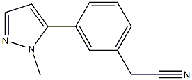 2-(3-(1-methyl-1H-pyrazol-5-yl)phenyl)acetonitrile Structure
