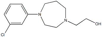 2-(4-(3-chlorophenyl)-1,4-diazepan-1-yl)ethanol Structure