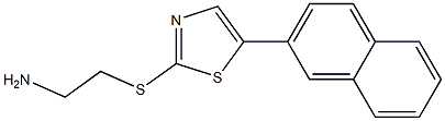2-(5-(naphthalen-2-yl)thiazol-2-ylthio)ethanamine Struktur