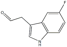 2-(5-fluoro-1H-indol-3-yl)acetaldehyde Struktur