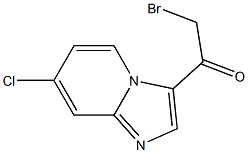 2-bromo-1-(7-chloroimidazo[1,2-a]pyridin-3-yl)ethanone,,结构式