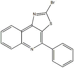 2-bromo-4-phenylthiazolo[5,4-c]quinoline,,结构式