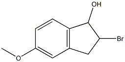 2-bromo-5-methoxy-2,3-dihydro-1H-inden-1-ol Struktur