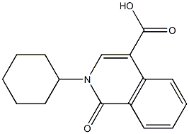2-cyclohexyl-1-oxo-1,2-dihydroisoquinoline-4-carboxylic acid Structure