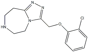 3-((2-chlorophenoxy)methyl)-6,7,8,9-tetrahydro-5H-[1,2,4]triazolo[4,3-d][1,4]diazepine Struktur