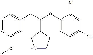 3-(1-(2,4-dichlorophenoxy)-2-(3-methoxyphenyl)ethyl)pyrrolidine Structure