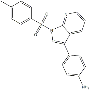 4-(1-tosyl-1H-pyrrolo[2,3-b]pyridin-3-yl)aniline Structure