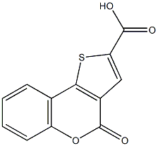 4-oxo-4H-thieno[3,2-c]chromene-2-carboxylic acid Structure