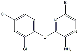 5-bromo-3-(2,4-dichlorophenoxy)pyrazin-2-amine Structure