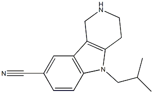 5-isobutyl-2,3,4,5-tetrahydro-1H-pyrido[4,3-b]indole-8-carbonitrile Structure