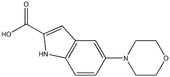 5-morpholino-1H-indole-2-carboxylic acid Structure