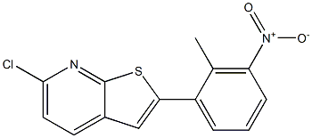 6-chloro-2-(2-methyl-3-nitrophenyl)thieno[2,3-b]pyridine Structure