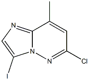 6-chloro-3-iodo-8-methylimidazo[1,2-b]pyridazine Structure