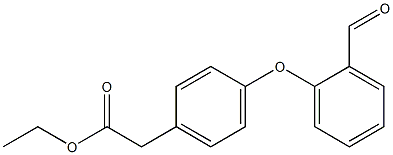 ethyl 2-(4-(2-formylphenoxy)phenyl)acetate Struktur
