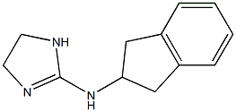 N-(2,3-dihydro-1H-inden-2-yl)-4,5-dihydro-1H-imidazol-2-amine Struktur