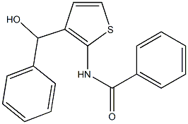 N-(3-(hydroxy(phenyl)methyl)thiophen-2-yl)benzamide Structure