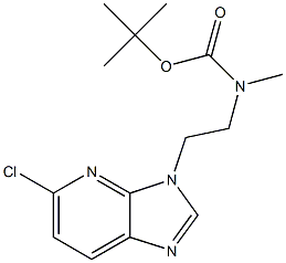 tert-butyl 2-(5-chloro-3H-imidazo[4,5-b]pyridin-3-yl)ethyl(methyl)carbamate,,结构式