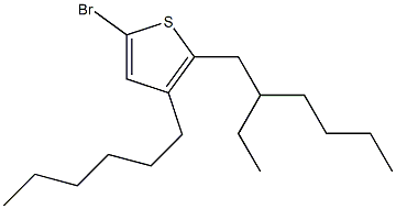 5-溴-2-(2-乙基己基)-3-己基噻吩 结构式