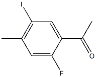 1-(2-Fluoro-5-iodo-4-methyl-phenyl)-ethanone 结构式