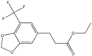 ethyl 3-(7-
(trifluoromethyl)benzo[d][1,3]dioxol-5-yl)propanoate Structure