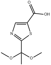 2168221-63-2 2-(1,1-dimethoxyethyl)thiazole-5-carboxylic acid
