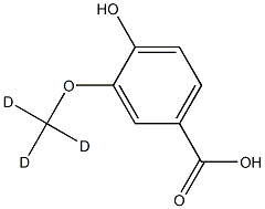 4-Hydroxy-3-methoxy-d3-benzoic Acid Structure