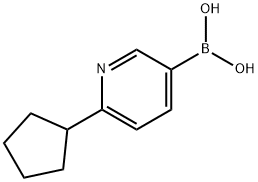 (6-cyclopentylpyridin-3-yl)boronic acid,2225171-69-5,结构式