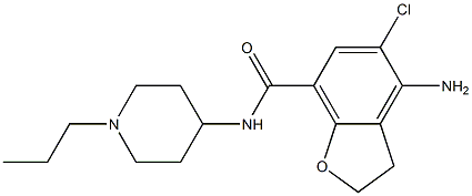 4-amino-5-chloro-N-(1-propylpiperidin-4-yl)-2,3-dihydrobenzofuran-7-carboxamide