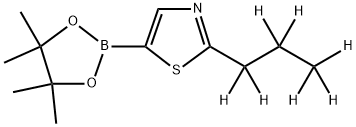 2-(n-Propyl-d7)-thiazole-5-boronic acid pinacol ester Structure