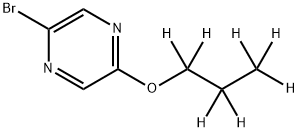 2-Bromo-5-(n-propoxy-d7)-pyrazine Structure