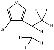 3-Bromo-4-(iso-propyl-d7)-furan Structure