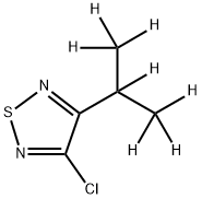 3-Chloro-4-(iso-propyl-d7)-1,2,5-thiadiazole Structure