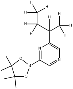 6-(sec-Butyl-d9)-pyrazine-2-boronic acid pinacol ester Struktur
