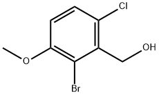 2-溴-3-甲氧基-6-氯苄醇 结构式