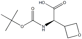 (R)-2-((TERT-BUTOXYCARBONYL)AMINO)-2-(OXETAN-3-YL)ACETIC ACID, 1889289-71-7, 结构式