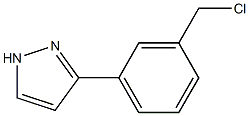3-(3-(CHLOROMETHYL)PHENYL)-1H-PYRAZOLE Struktur