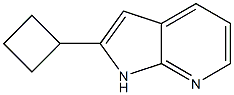 2-cyclobutyl-1H-pyrrolo[2,3-b]pyridine,,结构式