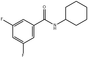 N-Cyclohexyl-3,5-difluorobenzamide, 97% Structure