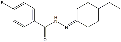 N'-(4-ethylcyclohexylidene)-4-fluorobenzohydrazide